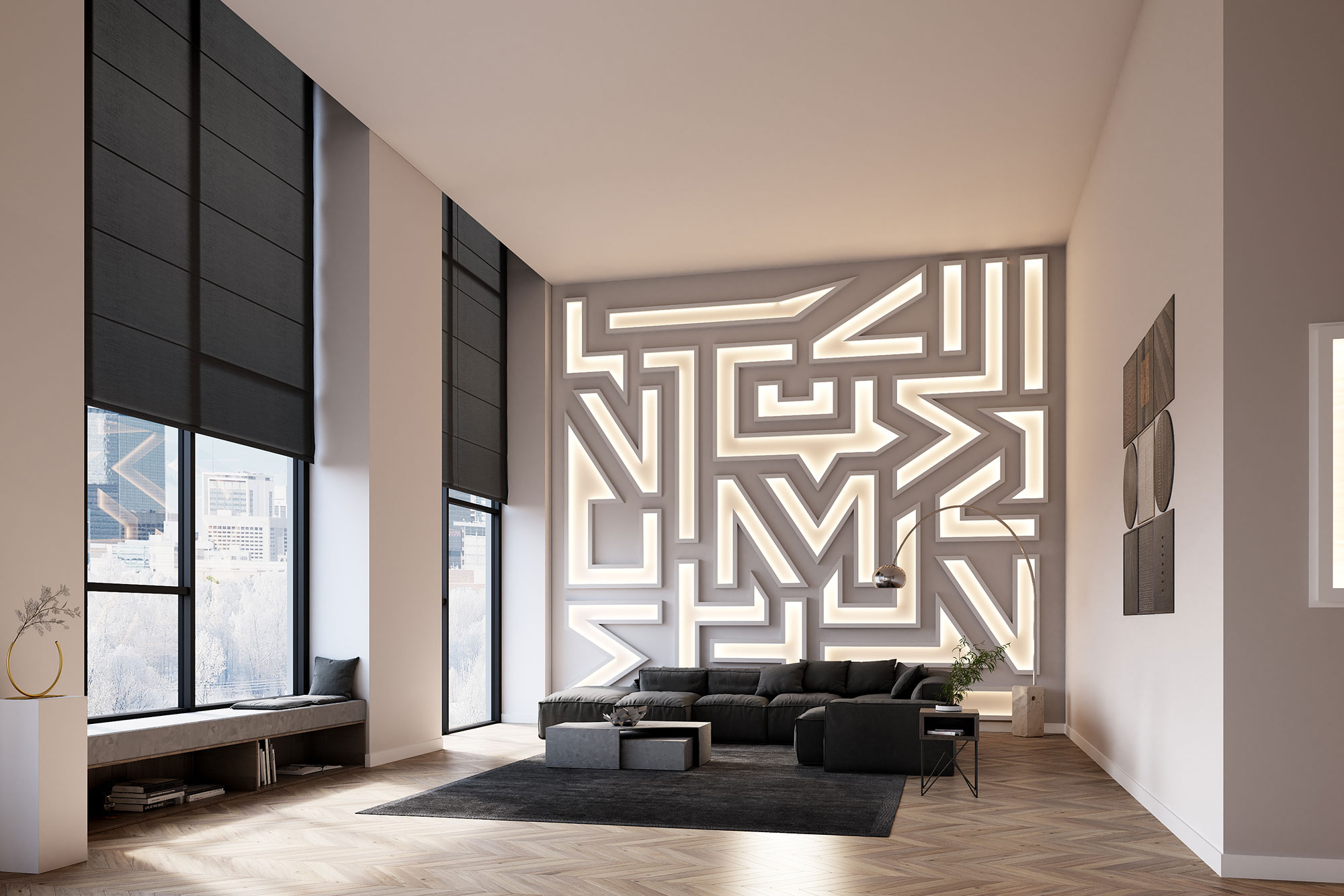 Listwa przysufitowa, oświetleniowa IL9 MEMORY 