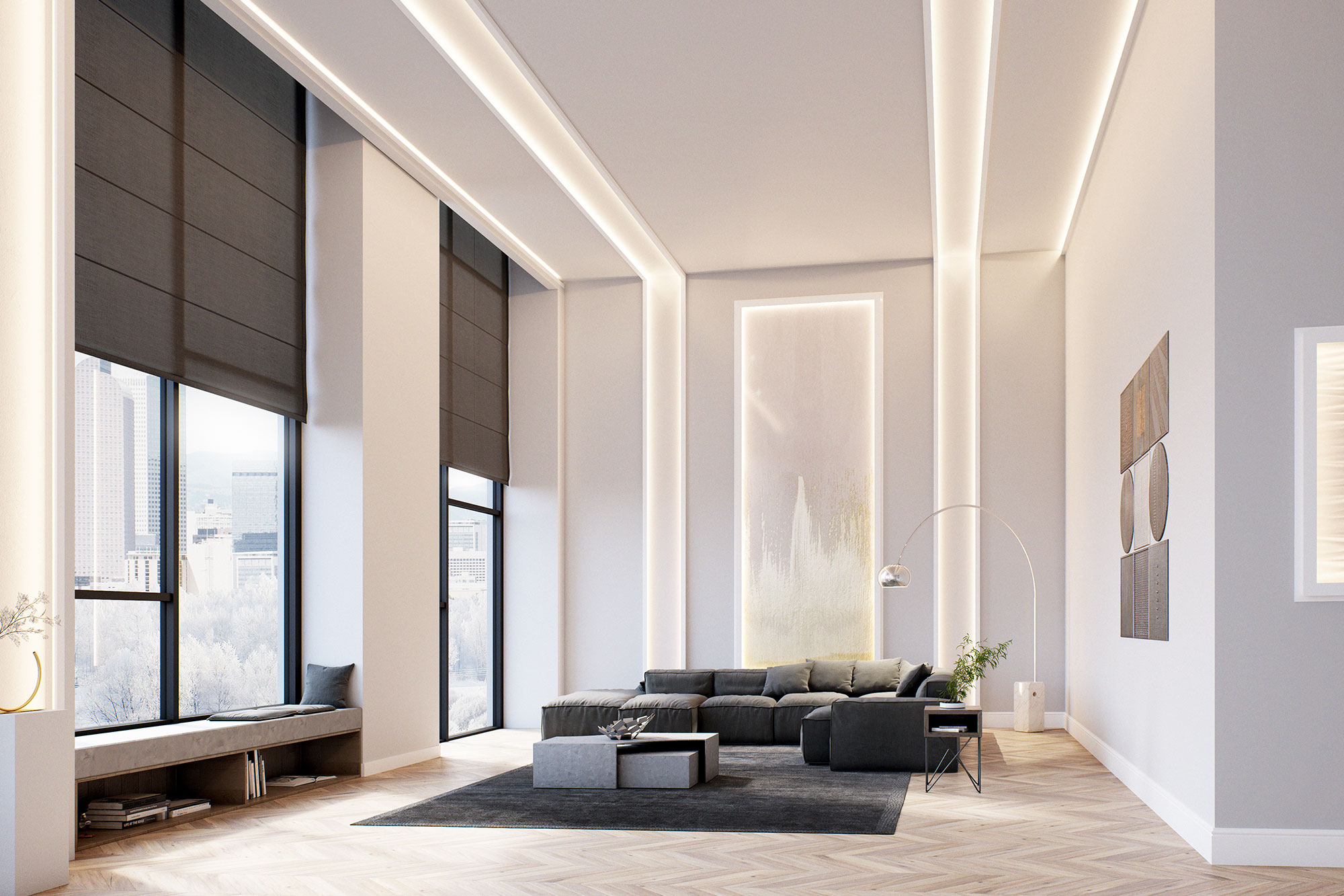 Listwa przysufitowa, oświetleniowa IL9 MEMORY 